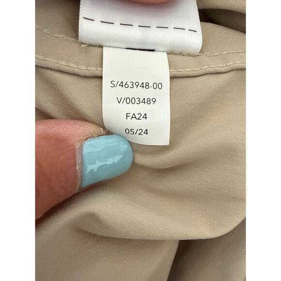 NWOT Athleta Cascade High Rise Cargo Poplin Pant Womens Size XL Beige - Picture 11 of 12